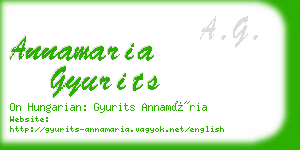 annamaria gyurits business card